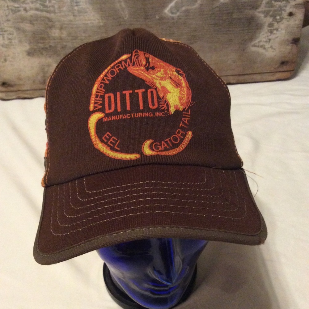 VTG EEL GATOR FISHING TRUCKER BALL CAP HAT